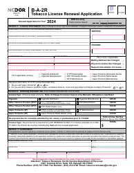 Form B-A-2R Tobacco License Renewal Application - North Carolina, Page 2