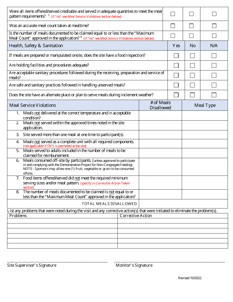 Attachment L-2 Site Visit Form - Georgia (United States), Page 3