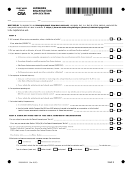 Maryland Form CRA (COM/RAD-093) Combined Registration Application - Maryland, Page 3