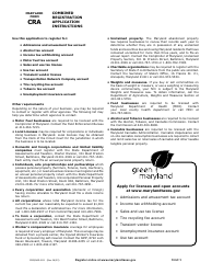 Maryland Form CRA (COM/RAD-093) Combined Registration Application - Maryland, Page 5