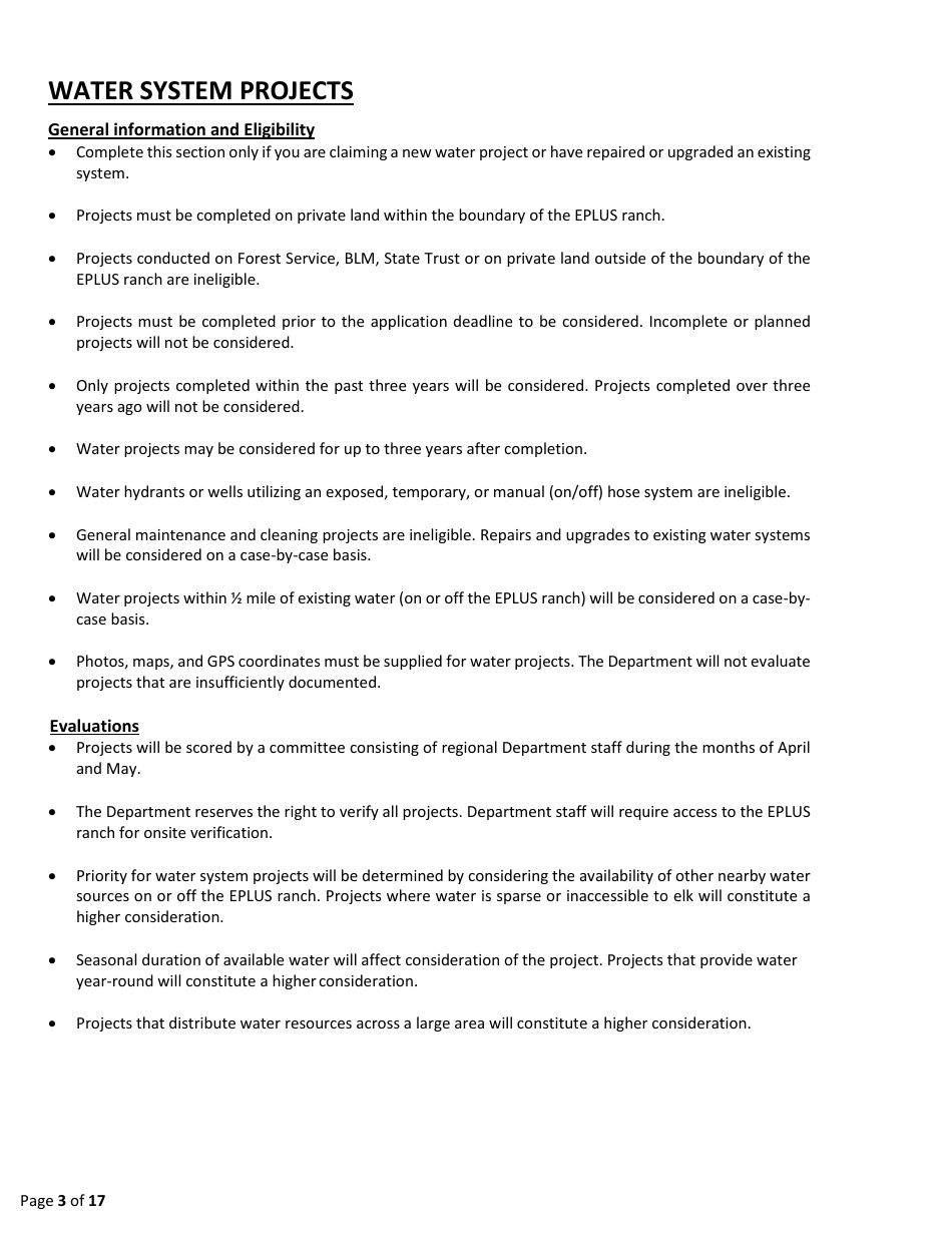 Eplus Habitat Incentive Program Application and Agreement - New Mexico, Page 3