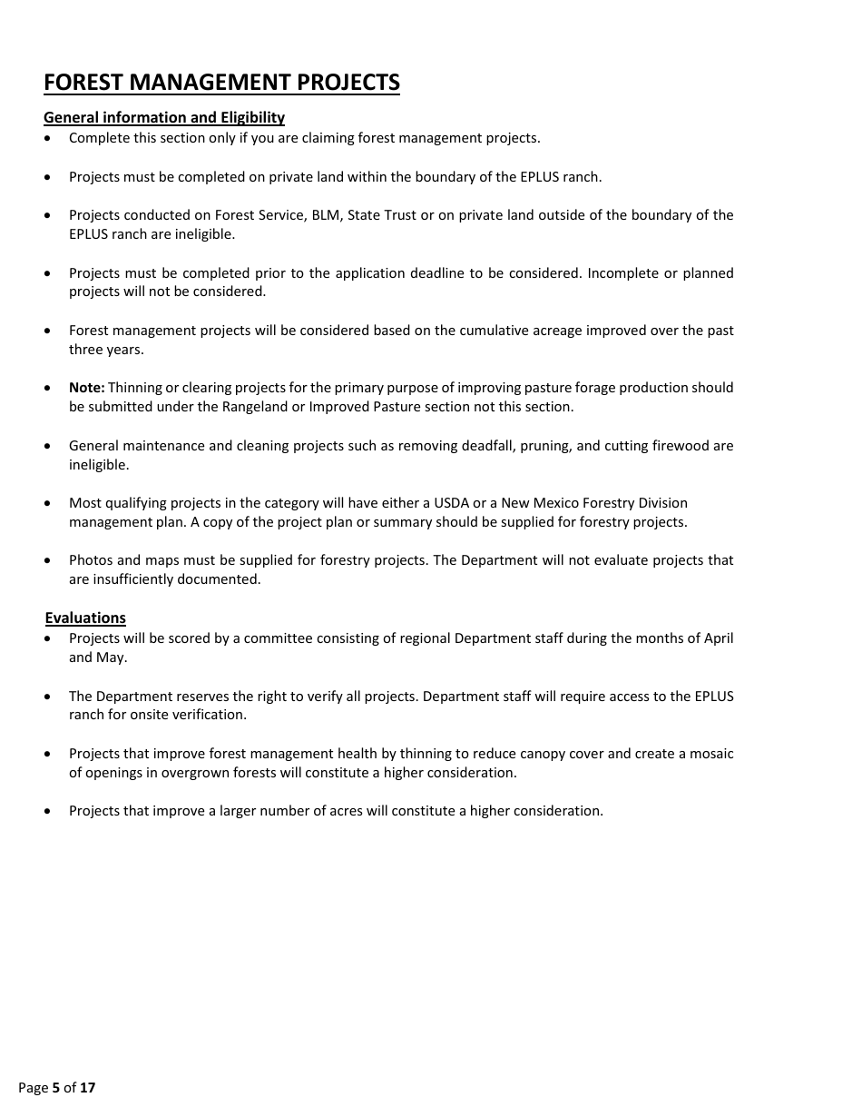 Eplus Habitat Incentive Program Application and Agreement - New Mexico, Page 5