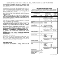 Form GR-1065 Partnership Income Tax Form - City of Grand Rapids, Michigan, Page 6
