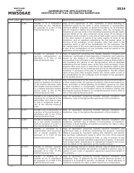 Maryland Form MW506AE RELO PACKAGE Application for Certificate of Full or Partial Exemption - Maryland, Page 5