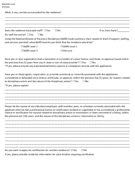 Kentucky Recovery Housing Certification Application - Kentucky, Page 2