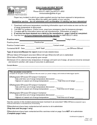 Cold Chain Incident Report - New Hampshire