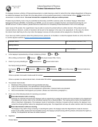 Document preview: State Form 56317 Protest Submission Form - Indiana