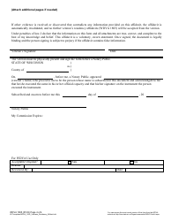 Form WDVA1805 Veteran&#039;s Residency Affidavit - Wisconsin, Page 4
