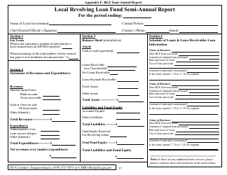 Document preview: Appendix F Local Revolving Loan Fund Semi-annual Report - Georgia (United States)