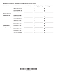 State Form 49178 Schedule EZ Enterprise Zone Schedule - Indiana, Page 3