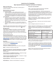 Form ECG-103 (State Form 53089) Open System Electronic Cigarette Tax Return for Retailers - Indiana, Page 2