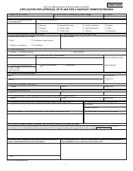 Form 92-19-4 Application for Approval of Plans for a Sanitary Sewer Extension - New York