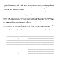 Form 92-19-4 Application for Approval of Plans for a Sanitary Sewer Extension - New York, Page 2
