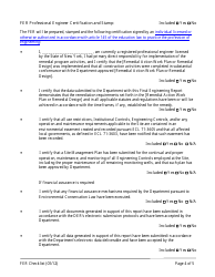 Checklist for Final Engineering Report (Fer) Approval - New York, Page 4