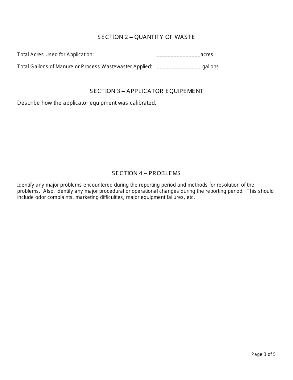 Registered Third-Party Cafo Land Appliers Annual Report - New York, Page 3