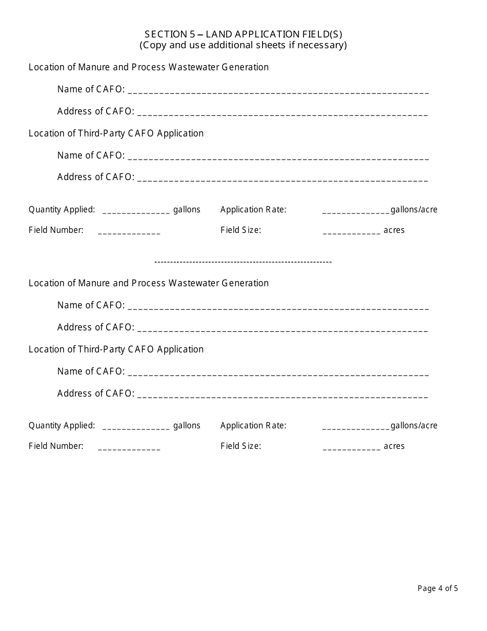 Registered Third-Party Cafo Land Appliers Annual Report - New York, Page 4