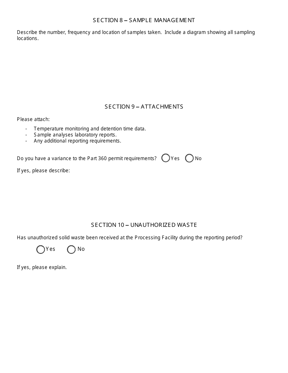 Permitted Biosolids Composting Facility Annual Report - New York, Page 8
