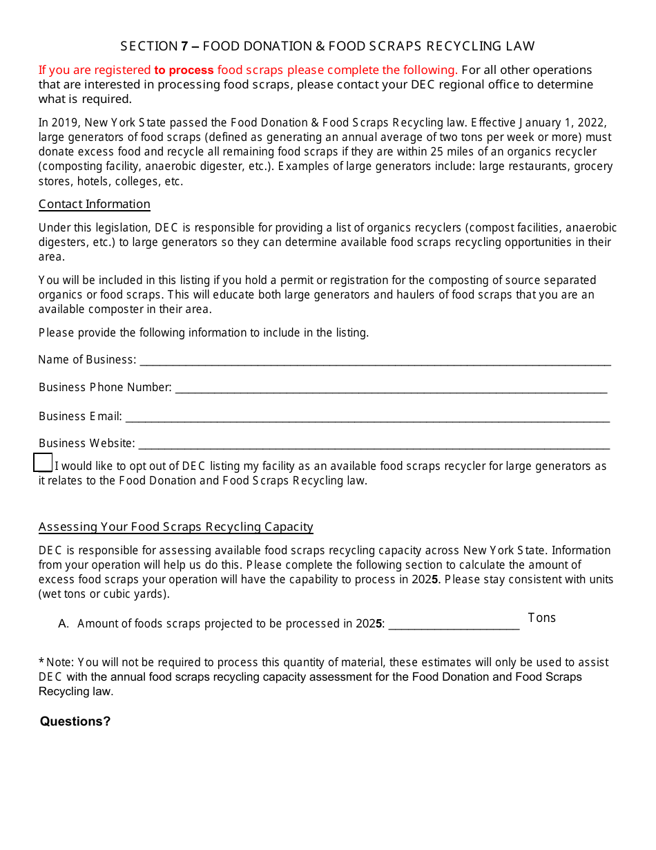 Registered Anaerobic Digester Annual Report - New York, Page 6