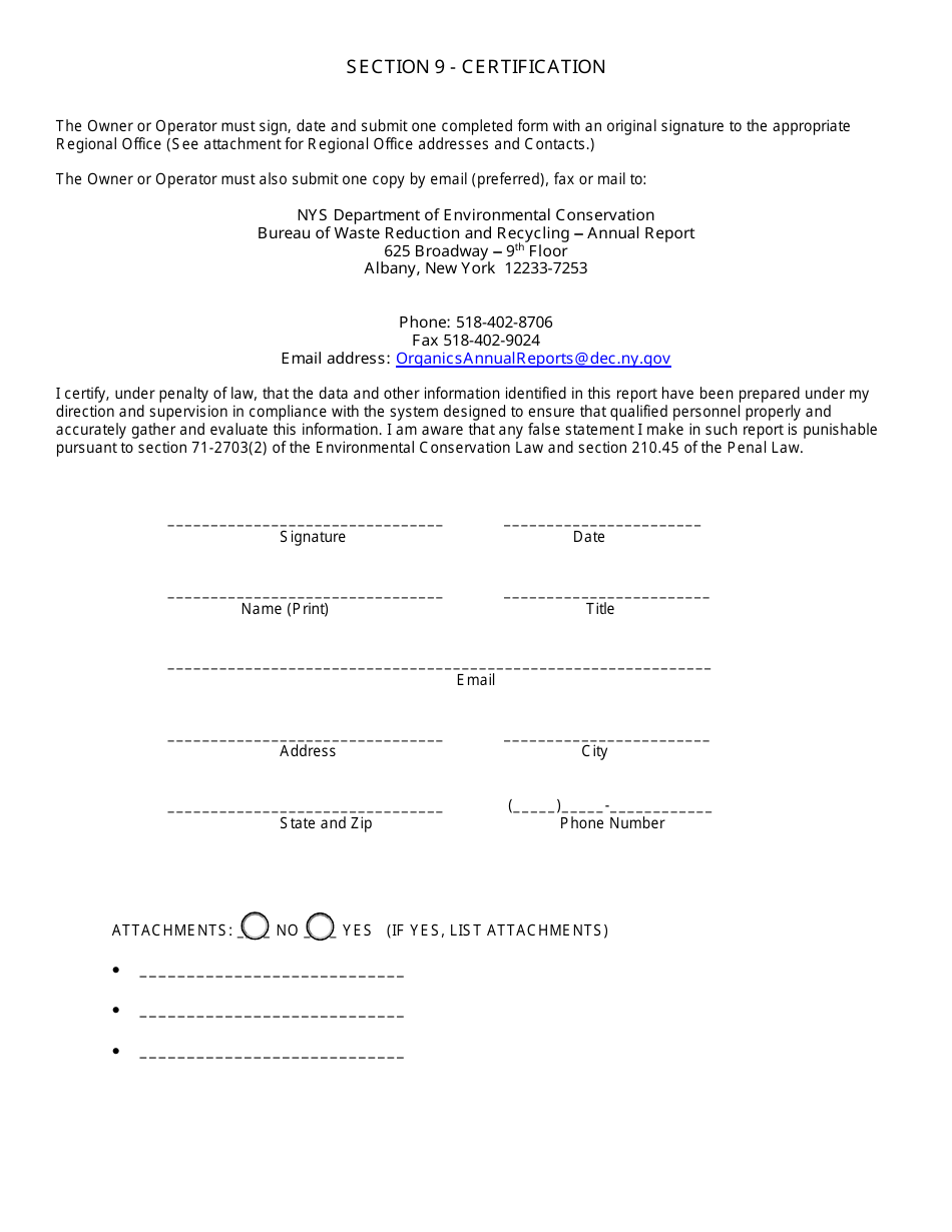 Mulch Processing Facility Annual Report - New York, Page 6