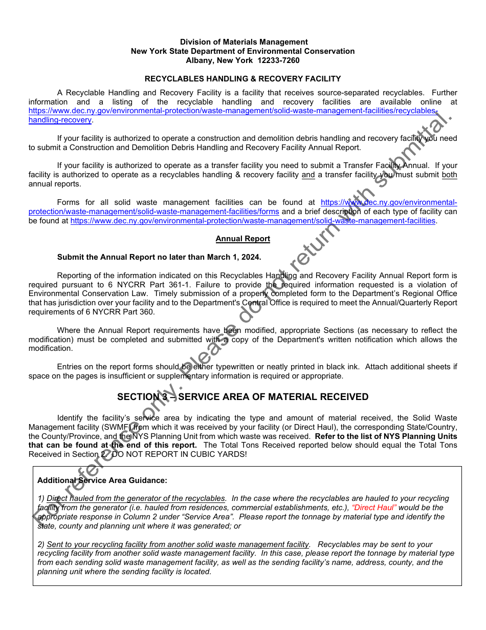 Recyclables Handling  Recovery Facility Annual Report - New York, Page 10