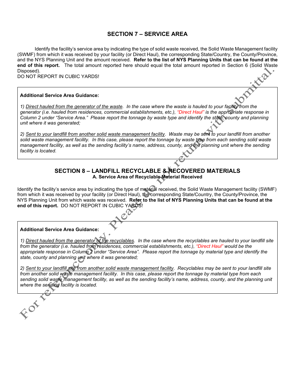 Msw, Industrial or Ash Landfill Annual / Quarterly Report - New York, Page 27