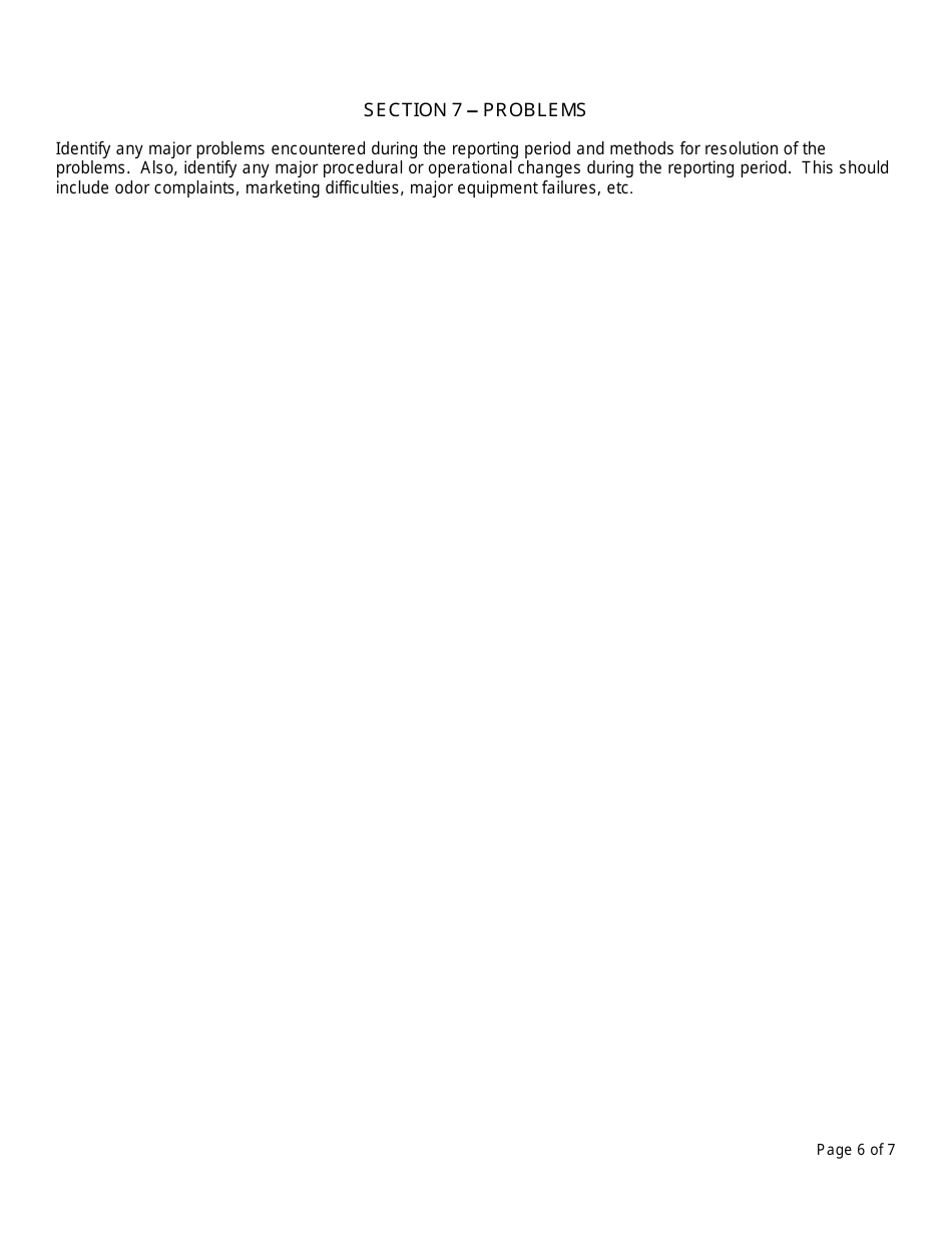 Registered Septage Land Application Annual Report - New York, Page 6