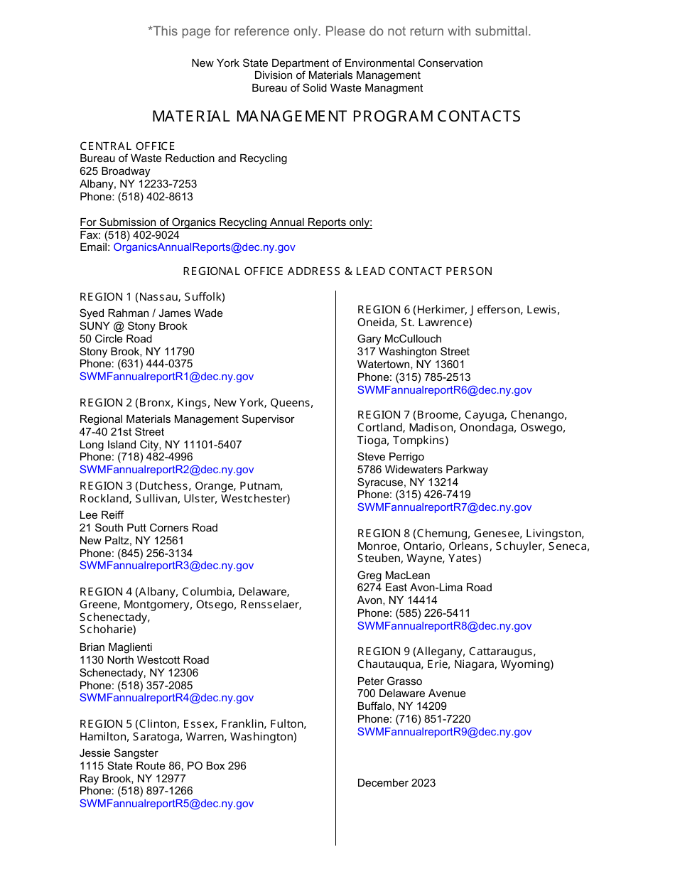 Compost Facility Annual Report - New York, Page 11