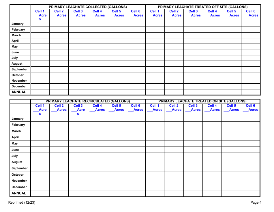 Long Island Landfill Annual / Quarterly Report - New York, Page 4