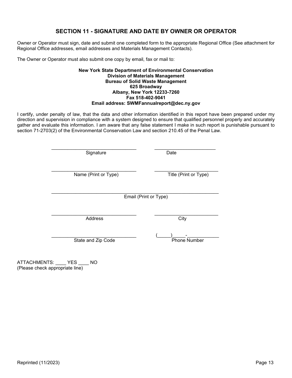 Registered Cd Debris Handling and Recovery Facility Annual Report - New York, Page 13