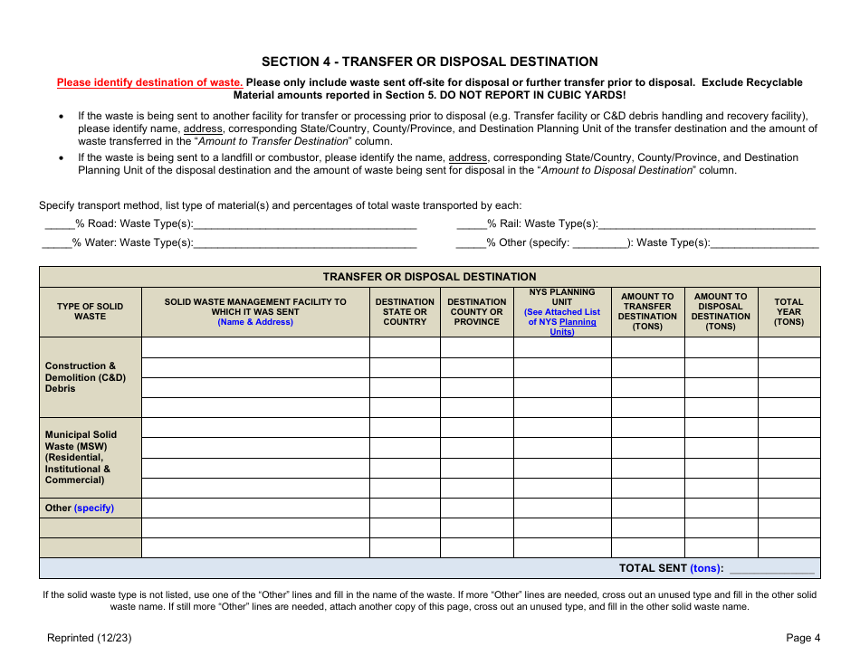 Registered Transfer Facility Annual Report - New York, Page 4