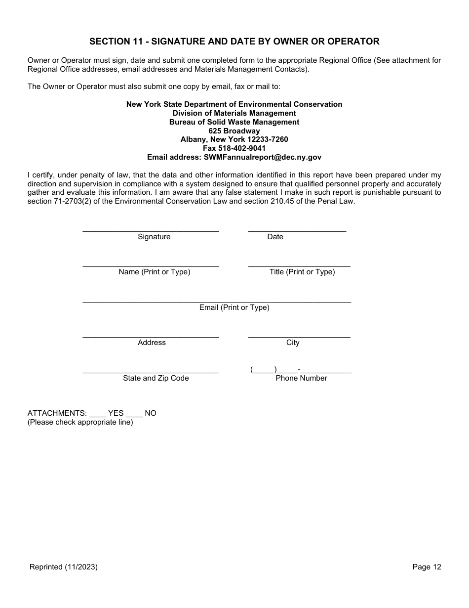 Permitted Cd Debris Handling and Recovery Facility Annual Report - New York, Page 12