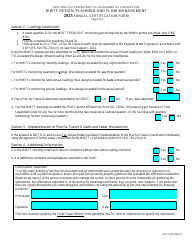 AFC Form 2020-1 Wastewater Treatment Facility Design, Planning and Flow Management Annual Certification Form - New York, Page 2