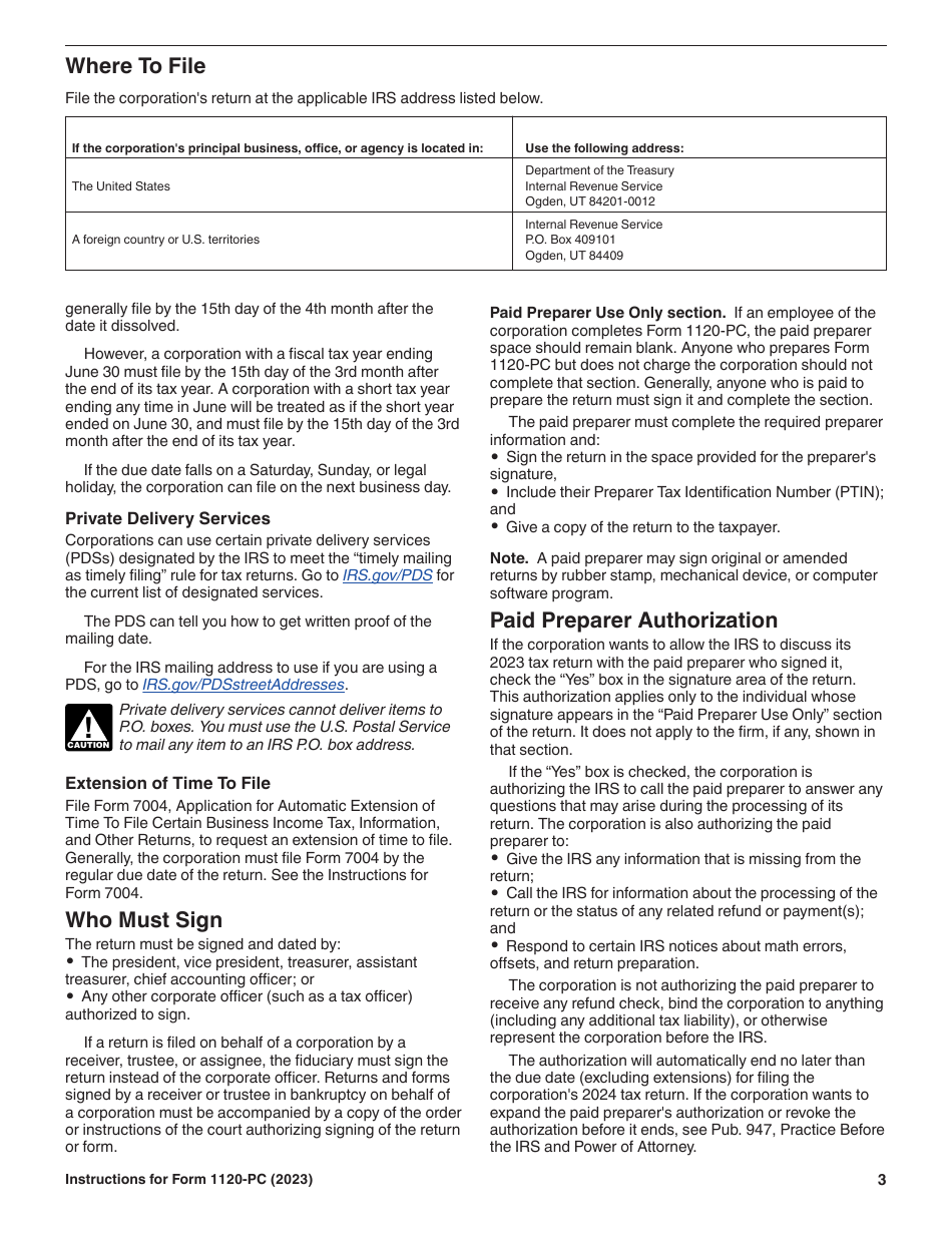 Instructions for IRS Form 1120-PC U.S. Property and Casualty Insurance Company Income Tax Return, Page 3