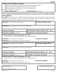Formulario DWC042S Reclamacion Para Obtener Beneficios De Compensacion Para Trabajadores Por Causa De Muerte - Texas (Spanish), Page 2
