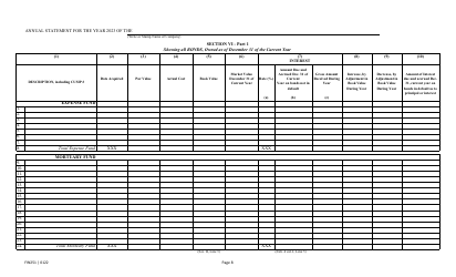 Form FIN251 Annual Statement - Mutual Assessments, Burials, Lmas - Texas, Page 11