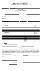 Form FIN251 Annual Statement - Mutual Assessments, Burials, Lmas - Texas, Page 4
