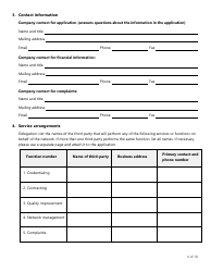 Form LHL705 Workers&#039; Compensation Health Care Network Application - Texas, Page 4