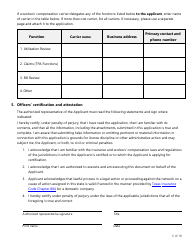 Form LHL705 Workers&#039; Compensation Health Care Network Application - Texas, Page 5