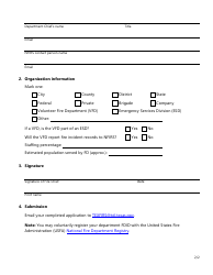Form SF146 Texas Fire Department Identification (Fdid) Number Request Application - Texas, Page 2