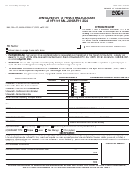 Document preview: Form BOE-519-PC Annual Report of Private Railroad Cars - California, 2024