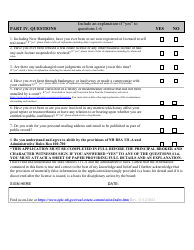 Real Estate Salesperson Application Form - New Hampshire, Page 2