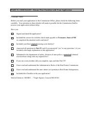Real Estate Salesperson Application Form - New Hampshire, Page 5