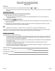 Firm Branch Reinstatement Application - New Hampshire, Page 2