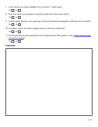 Plain Language Checklist for Long-Term Care Premium Increase Notices - Texas, Page 2