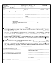 Document preview: Form CS-32 Affidavit for Service of Withholding Order - Alabama