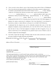 Consent of Minor - Alabama, Page 2