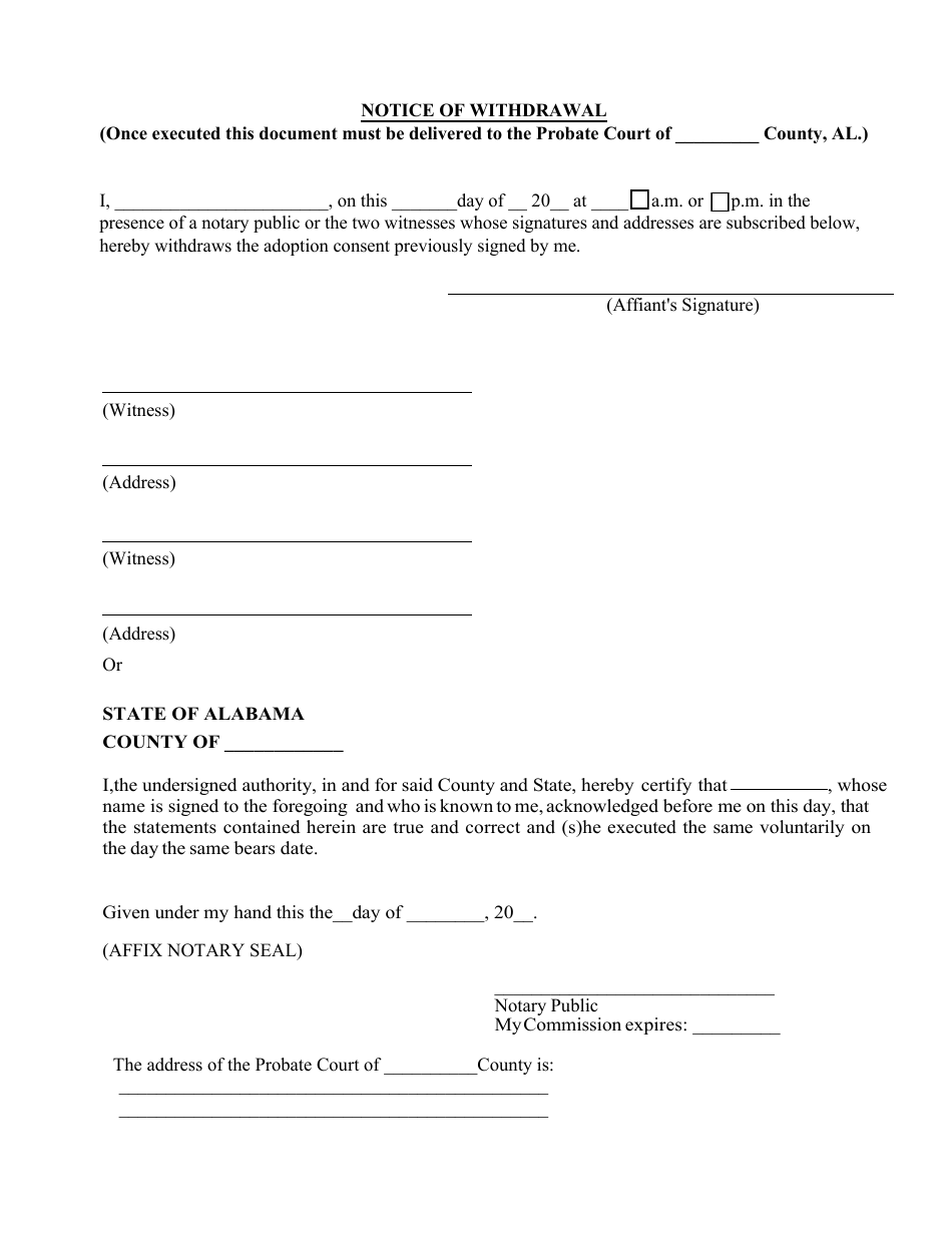 Consent of Minor - Alabama, Page 3