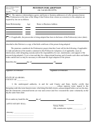 Form PR-1 Petition for Adoption - Alabama, Page 3