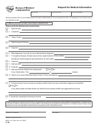 Document preview: Form C-30 (BWC-1141) Request for Medical Information - Ohio