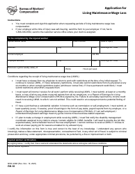 Document preview: Form RH-18 (BWC-2968) Application for Living Maintenance Wage Loss - Ohio